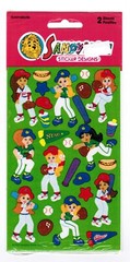 Vintage NEW PACK Sandylion Girls BASEBALL Scrapbook Stickers! 2 Sheets NIP
