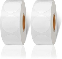 White Dot Stickers, 1 inch Blank Circle Stickers, 1000Pcs White Round Price S…