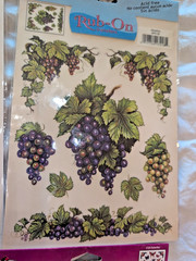 10 Sheets Rub on Transfers bee butterfly bear grape rose dog cat fish lighthouse