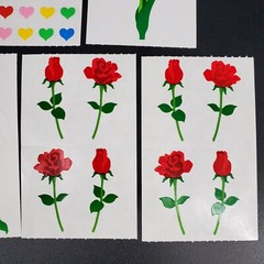 Mrs. Grossman’s sticker lot calla lily roses tulips heart throb mini hearts