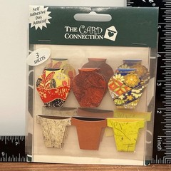 Self-Adhesive Vase Themed Decorative EMBELLISHMENT STICKER BY CARD CONNECTION