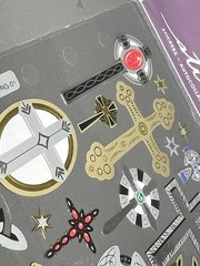 Scrapbooking Stickers by Sticko Foiled Crosses Cross Symbols