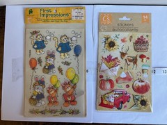 Vintage Stickers/rub ons Mixed Lot Disney,Holiday,Sesame Street, animals