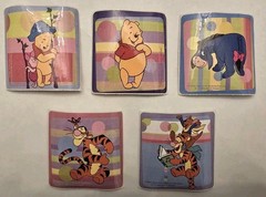 Vintage Smile Makers Winnie The Pooh Stickers Lot of 5 2.5 x 2.5 Inches