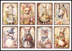 Stickers – Cat Dog Duck Horse Lamb Mouse Rabbit Squirrel – Any Occasion CL177