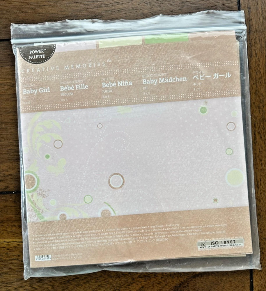 Creative Memories BABY GIRL Album Kit ~ PAPER~Stickers~IDEA BOOK~Photo Mats ~NEW