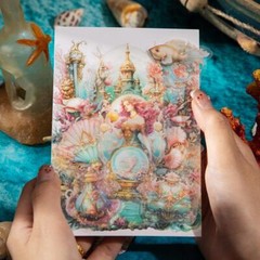 Vintage Fairy Tale Transparent Stickers Bullet Journal Diary Scrapbook Supplies