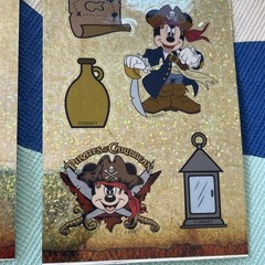 Lot Of Stickers From Early 2000s Disney Pirates Of The Caribbean Mickey Minnie