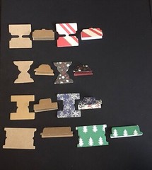 Page Tabs 4 Designs/Shapes Die Cuts 20 pcs Choose Color