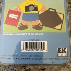NEW Vintage Scrapbook EK Success Paperkins Paper Dolls Sightseeing Sue- brown