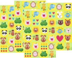 4 Sheets THE ZOO Scrapbook Stickers! Animals Lion Monkey Alligator
