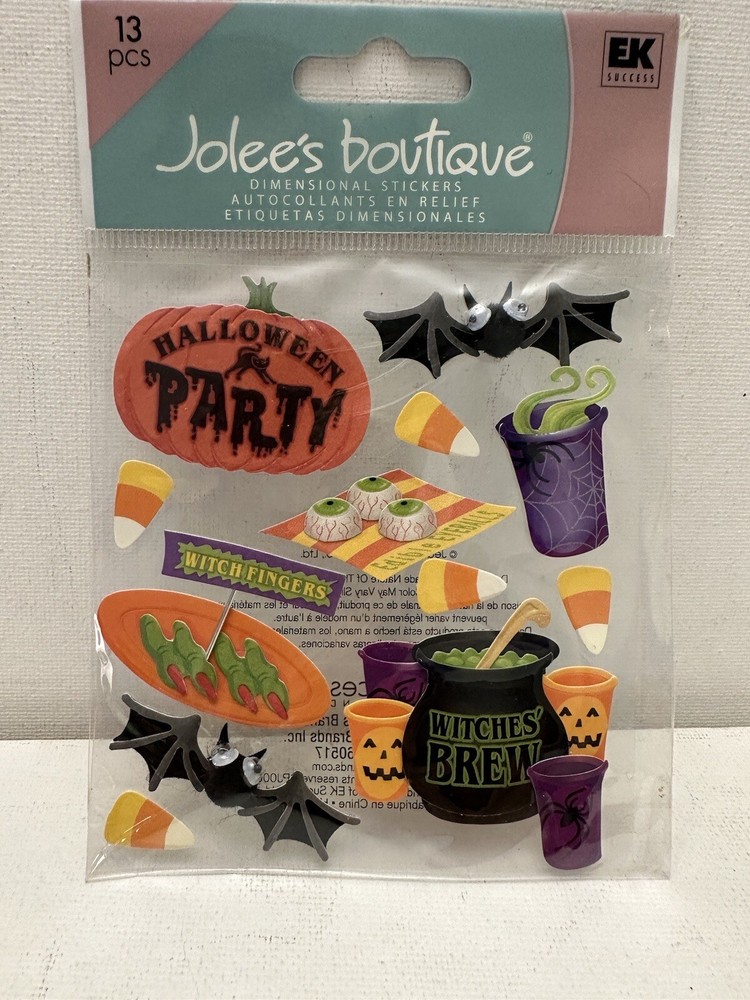 NEW Jolee’s Boutique Fall Halloween School Party Food Stickers EK Success
