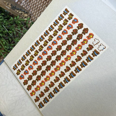Vintage Sticker Collection Binder Fair Condition Holographic 80s 90s Nostalgia