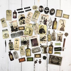 106 Pcs Potion Labels Stickers, Apothecary Sticker Dark Aesthetic Wine Bottle…