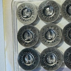 JoAnn Scrap Essentials Celebrate Pewter Celebrate Words Crafting Scrapbooking