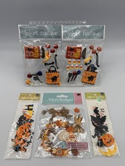 NEW Jolee’s Sticker Lot – 5 Items – Halloween Trick or Treat Candy Hay Ride