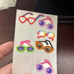 Tg Sandylion Stickers Colorful Sunglasses 90s Tiger Neon Fun Star Rainbow