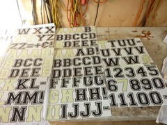 18 Sheets 3 Inch Vinyl Letter Stickers Self Adhesive Alphabet & Numbers