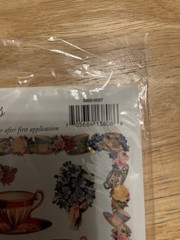 VINTAGE Gallery Graphics Tea Pots And Tea Cups 30 Piece Sticker Sheet Set New