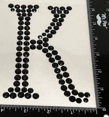 Recollections Halloween Bling Rhinestone Gem Embellishment Letter K 422448