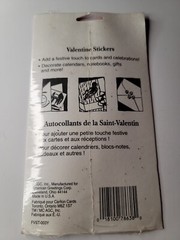 Forget Me Not Prismatic Valentine Heart Stickers American Greetings NIP VTG New