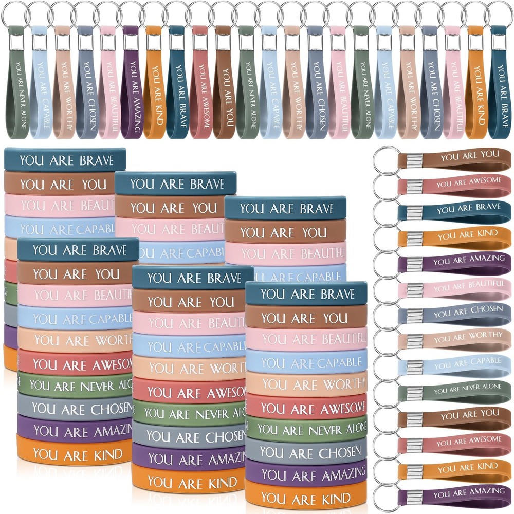 Motivational Wristbands Inspirational Keychains Graduation Gifts Teacher Appr…