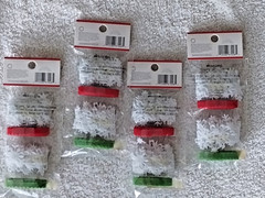 Martha Stewart Christmas Diecut Felt Ribbon White, Red and Green 4 Packs, RARE!