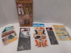 Lot of 6 Mix Brands Scrapbooking Stickers, Crafts Etc!