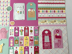K166 – BAKE ME HAPPY MADE WITH LOVE 6X6 SCRAPBOOK CARD KIT WITH DIECUTS