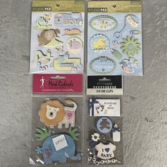 Lot of 26 Sheets Scrapbooking Stickers Baby Boy Girl School Birthday Sports