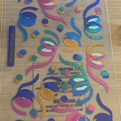 Sticko Stickers CONFETTI Party Streamers Prism Colorful Birthday