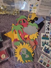 Large Lot of Assorted Scrapbooking Die-Cuts and Supplies