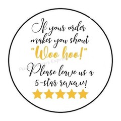 30 THANK YOU FOR YOUR PURCHASE REVIEW ENVELOPE SEALS LABELS STICKERS 1.5″