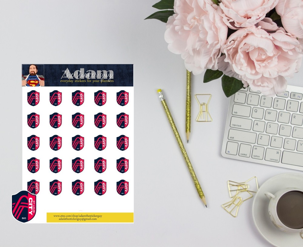 St Louis City SC Soccer Planner Stickers