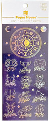 Shiny Foil Enamel Effect Sticker Sheet – Astrology Zodiac Signs