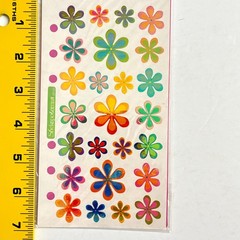 Stickopotamus Funky Flowers Binder Stickers Groovy Hippie Colorful Vintage