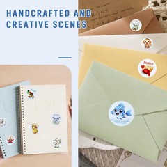 Colorful Animal Reward Stickers – 1500 PCS, Fun Classroom & Party Essentials, 1