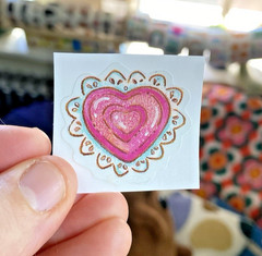 Vintage 80s Sticker Lot: Restored Valentine’s Day Heart Candy Stickers (READ)