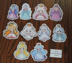 Cute or Realistic- Princess Stickers -10 PCs- 10 style options! See Description