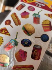 Razzle Dazzle Vintage Stickers LOT Pirates Ocean Food Peace – SEALED – NEW #29