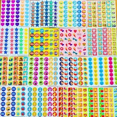 850 Fun STICKERS! Cheerful Themes Bright Colors Creative Project DIY