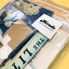 Merde Junk Journal Kit Coastal Vintage Ephemera Bundle 3/4 lb Leather Silk NEW