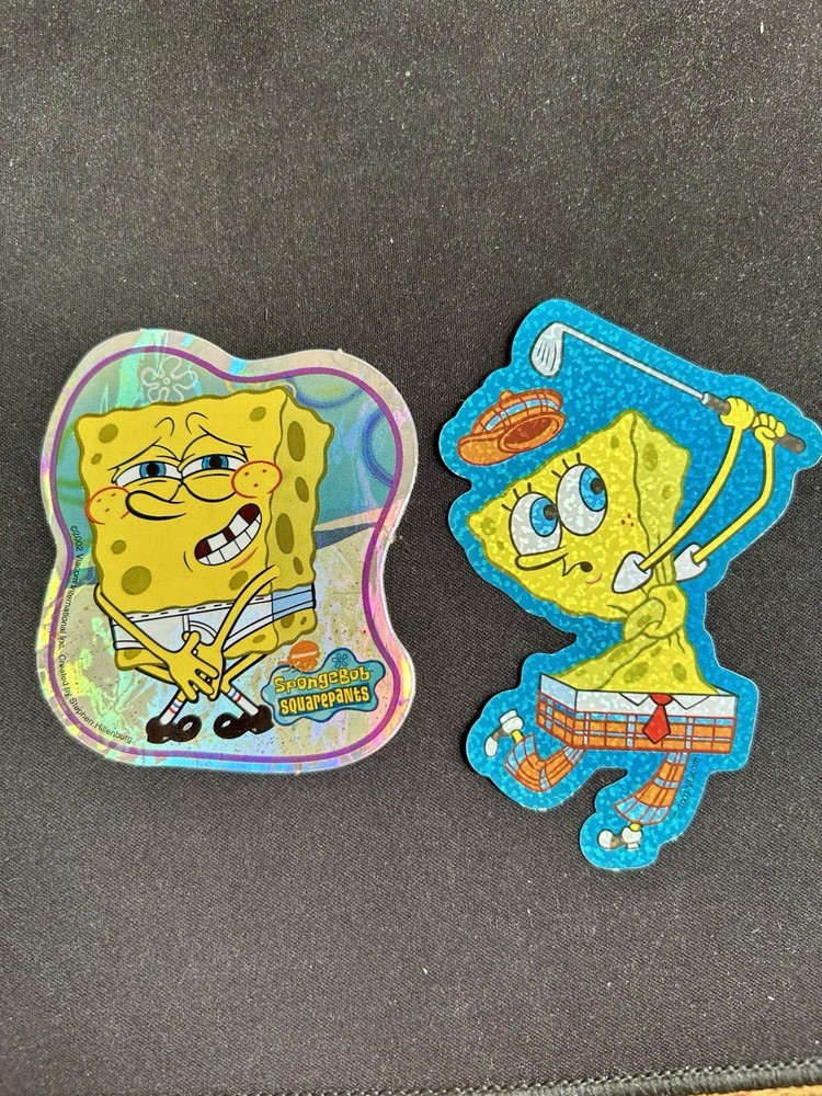 Vintage Spongebob stickers from 2002 Vintage Nickelodeon Vintage Cartoons