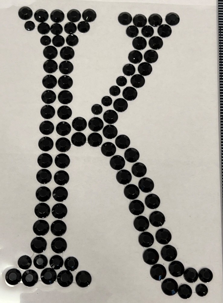 Recollections Halloween Bling Rhinestone Gem Embellishment Letter K 422448