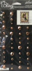 Rose Gold Circle Bling Gems Jolee’s Stickers Crafts Scrapbook