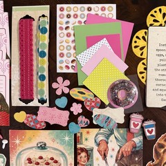 60+ Pc. Lot Junk Journal Ephemera Embellishments Recipes Baking Retro 1950’s