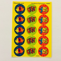 TREND Scratch n Sniff Scented Sticker LOT Peppermint Strawberry Chocolate NEW