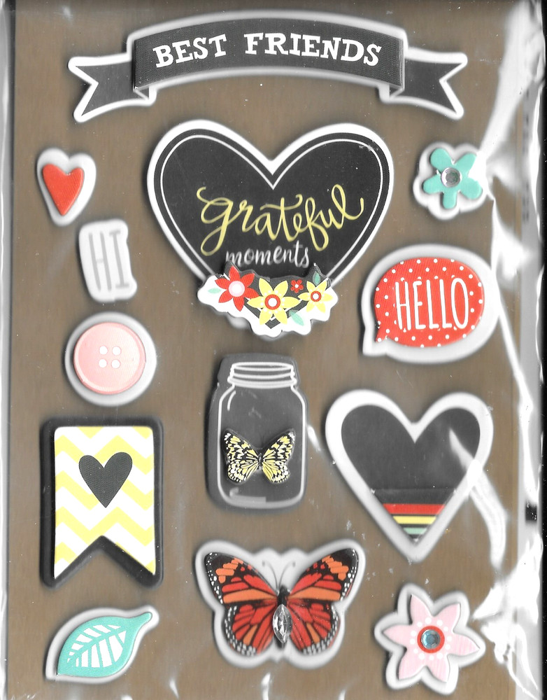 Songs Spring Best Friends Grateful Moments Butterfly Hi Michaels Stickers Crafts