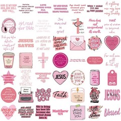 50 Pcs Inspirational Christian Stickers Bible Verse Decals for Journaling
