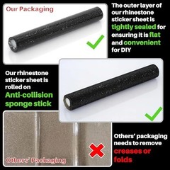 DIY Rhinestone Car Decoration Stickers – Self-Adhesive Glitter Gem Sheet, 81000